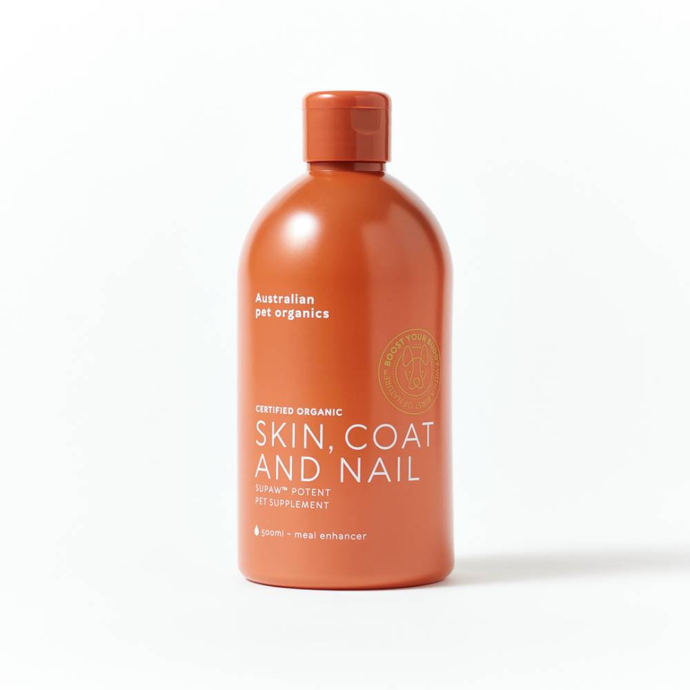 Australian Pet Organics Dog Skin, Coat And Nail Oil Supplement 500ml