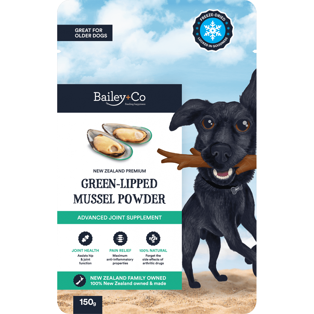 Bailey+Co Dog Freeze-Dried Advanced Joint Supplement New Zealand Green-Lipped Mussel 150g