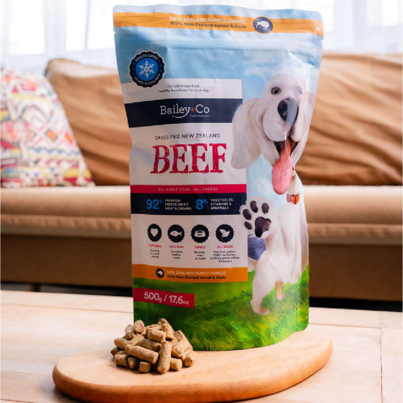 Bailey+Co Dog Freeze-Dried Grass-Fed New Zealand Beef 1.2kg