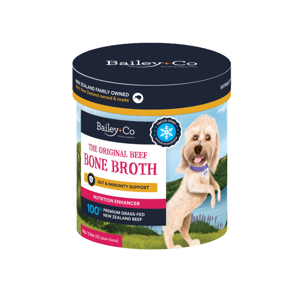Bailey+Co Dog Freeze-Dried Nutrition Enhancer Gut & Immunity Support The Original Beef Bone Broth 65g