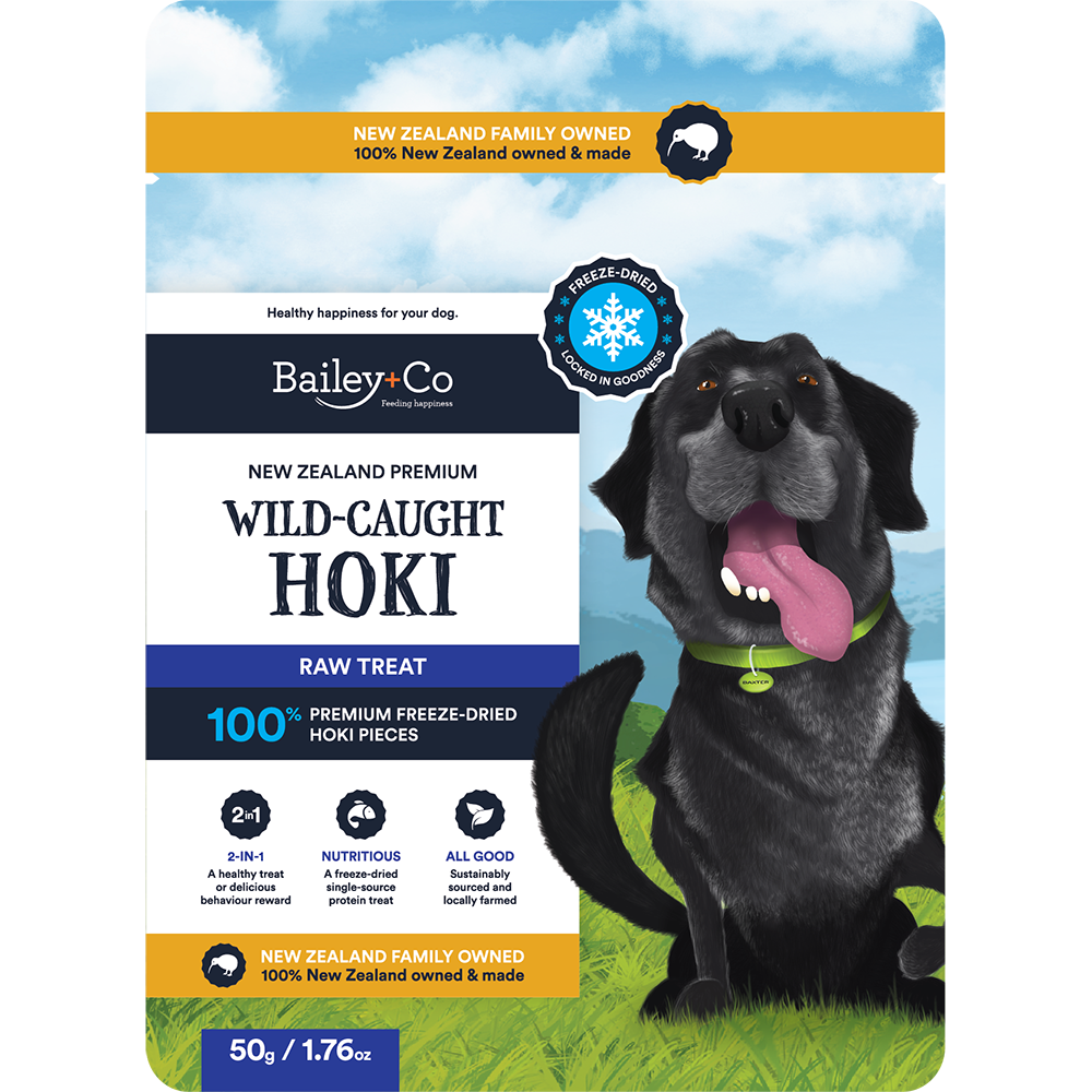 Bailey+Co Dog Freeze-Dried Raw Treat New Zealand Wild-Caught Hoki 50g