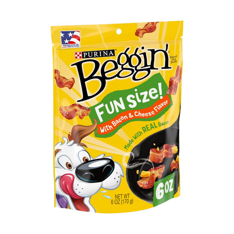 Beggin Dog Treat Fun Size Bacon & Cheese Flavour 6oz