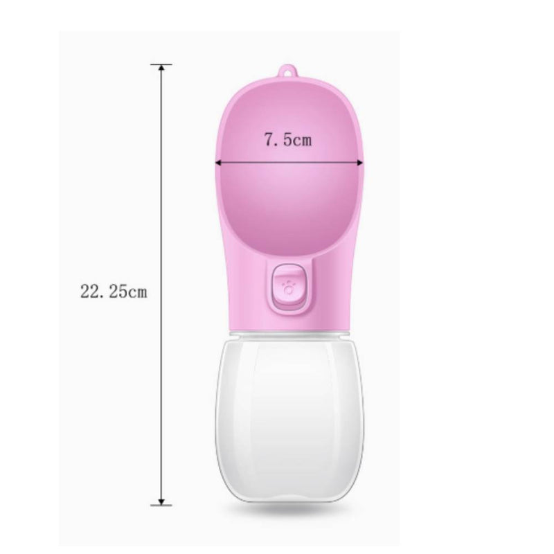 BoQii Pet Portable Waterbottle v2 Pink 350ml