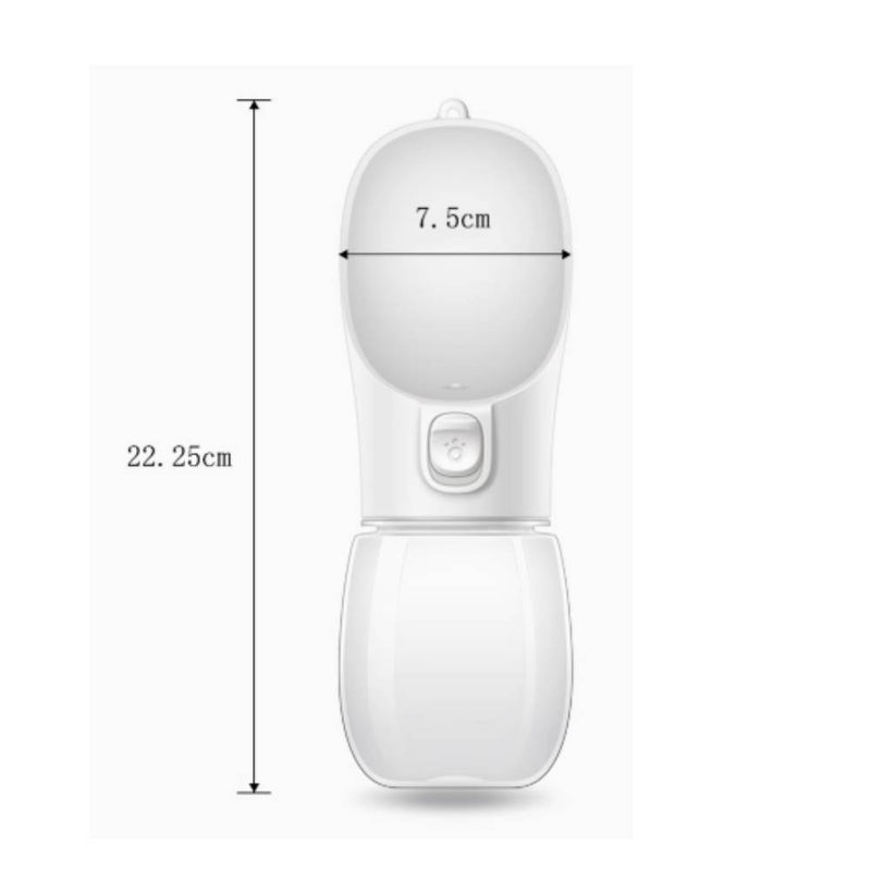 BoQii Pet Portable Waterbottle v2 White 350ml