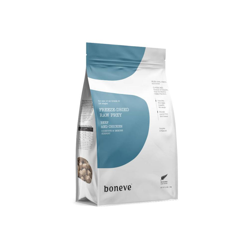 Boneve Cat Freeze-Dried Raw Prey Free-Range Grass-Fed Beef & Chicken 80g