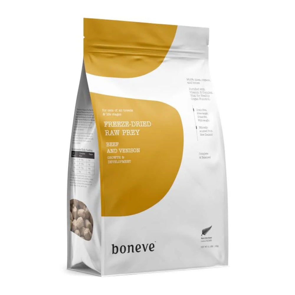 Boneve Cat Freeze-Dried Raw Prey Free-Range Grass-Fed Beef & Venison 80g