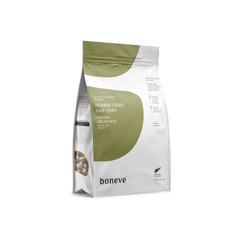 Boneve Cat Freeze-Dried Raw Prey Free-Range Grass-Fed Chicken & Salmon 80g