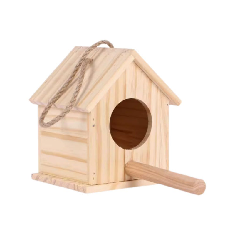 CX Solid Wood Bird's Nest S (L12.5cm x B12cm x H15.5cm x Entrance R5.5cm)