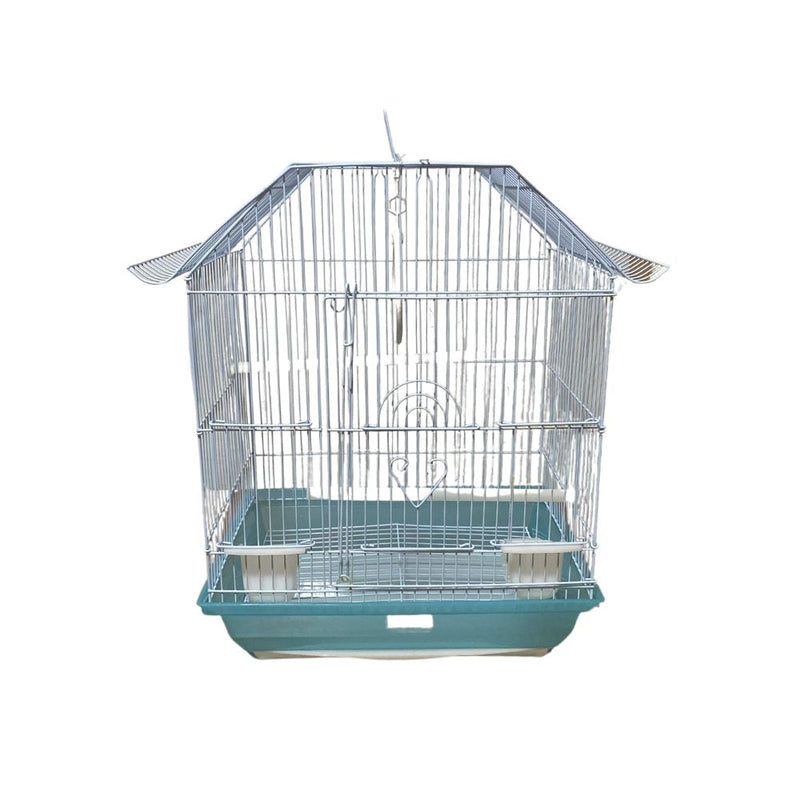 CYH Bird Cage House Roof (L 33cm x W 27cm x H 45cm) - Blue