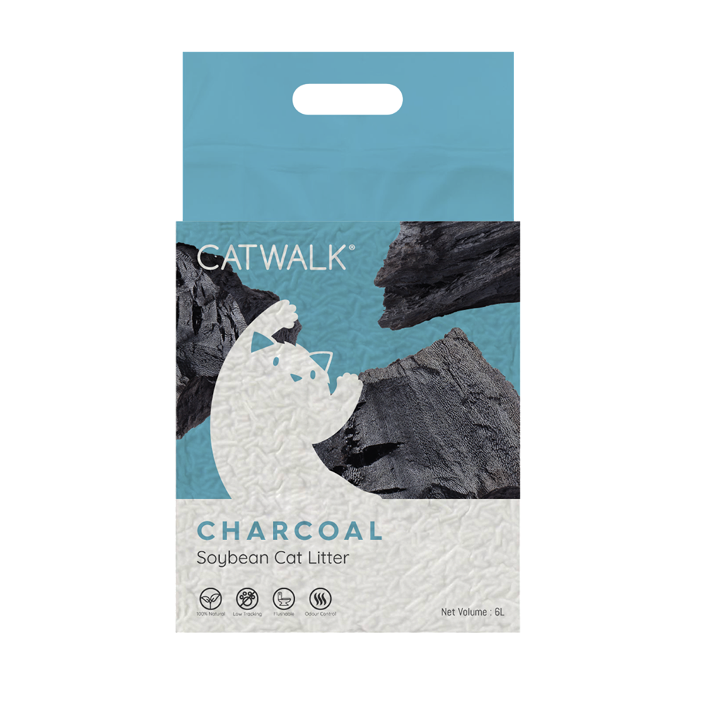 Catwalk Cat Litter Soybean Charcoal 6L