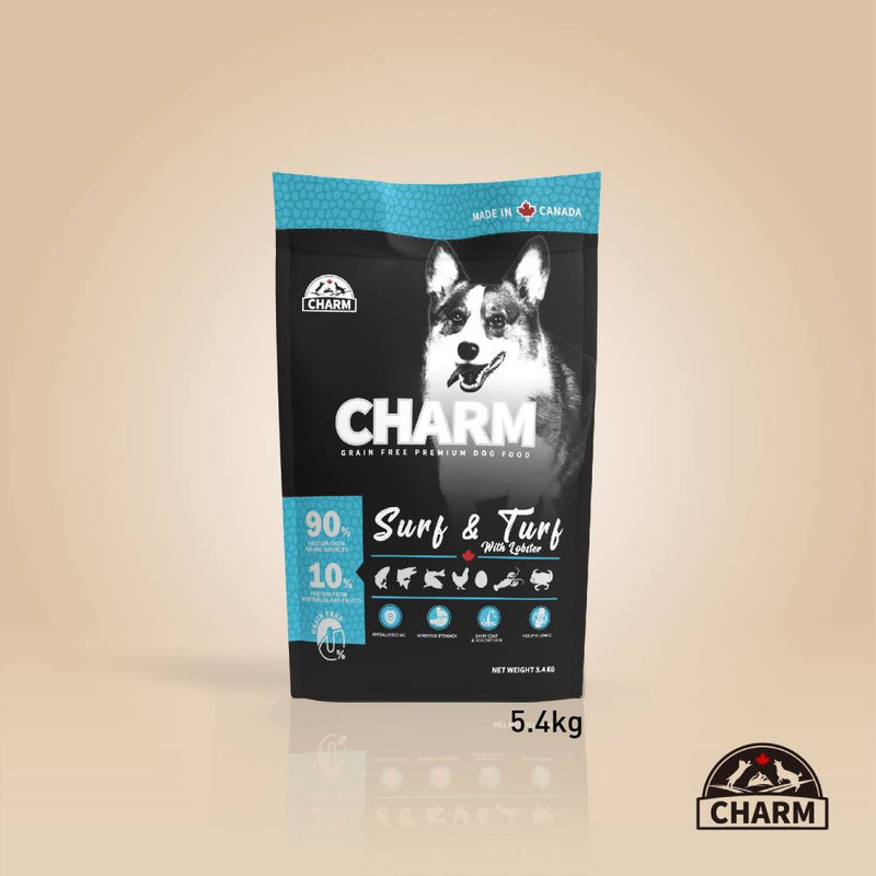 Charm Dog Surf & Turf With Lobster Grain Free Premium Food 5.4kg