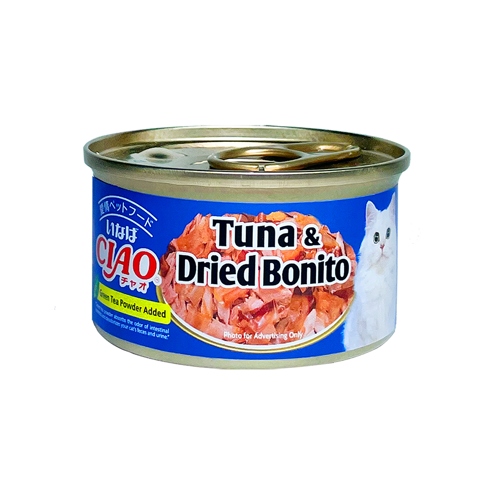 Ciao Cat White Meat Tuna with Dried Bonito in Jelly 75g (A10)