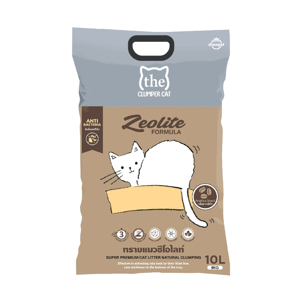 Clumper Cat Zeolite Formula Bentonite Clumping Cat Litter Arabica 10L