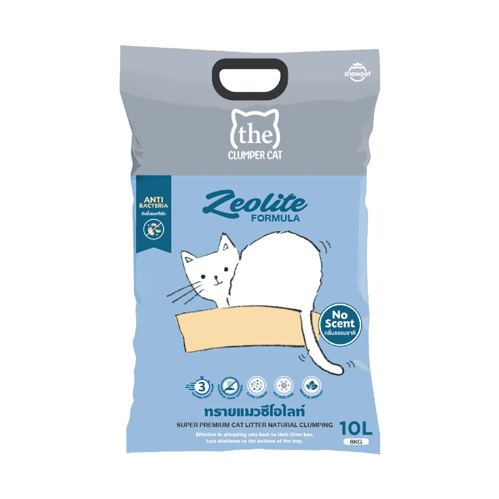 Clumper Cat Zeolite Formula Bentonite Clumping Cat Litter Unscented 10L