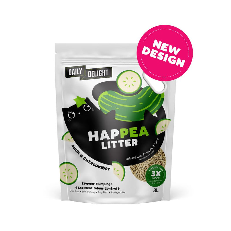 Daily Delight Cat Happea Litter Cutecumber Cucumber 8L