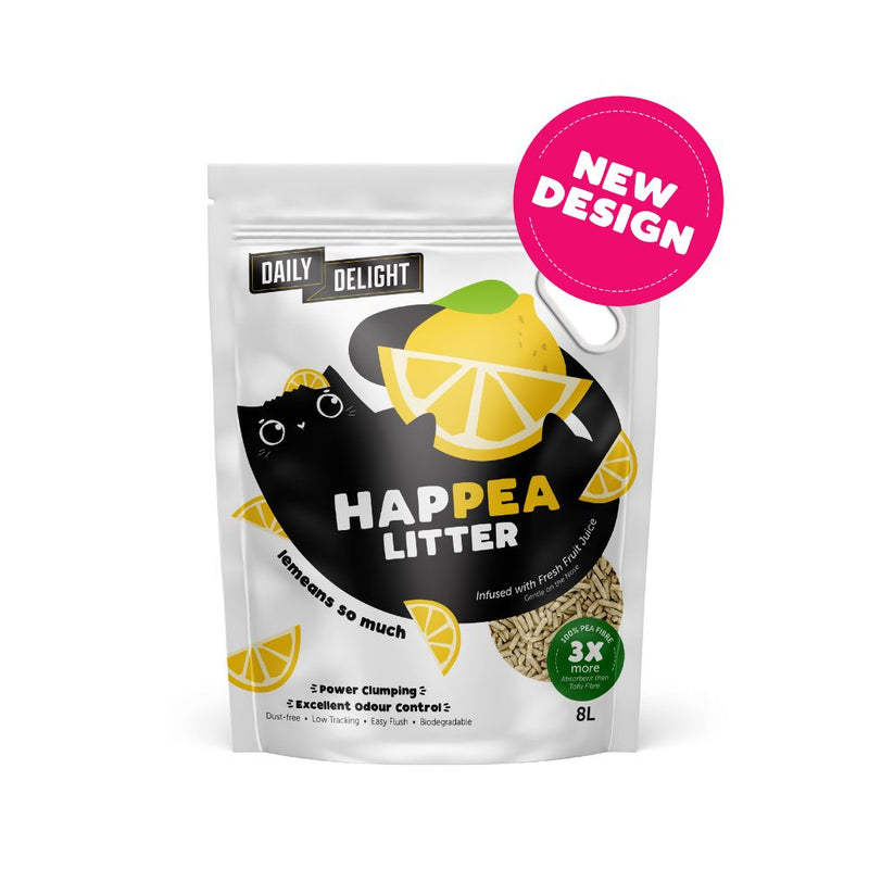 Daily Delight Cat Happea Litter Lemeans so Much Lemon 8L