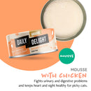 Daily Delight Mousse with Chicken Canned Cat Food 80g (DD62N)