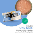 Daily Delight Mousse with Tuna Canned Cat Food 80g (DD61N)