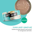 Daily Delight Mousse with Tuna & Sardine Canned Cat Food 70g (DD611)