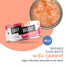 Daily Delight Skipjack Tuna White with Carrot in Jelly Canned Cat Food 80g (DD51)