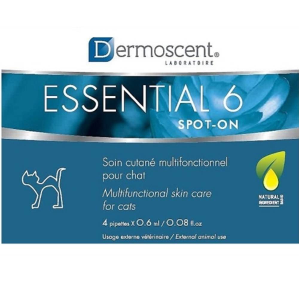 Dermoscent Essential 6 Spot-On for Cats 4pipettes x 0.6ml