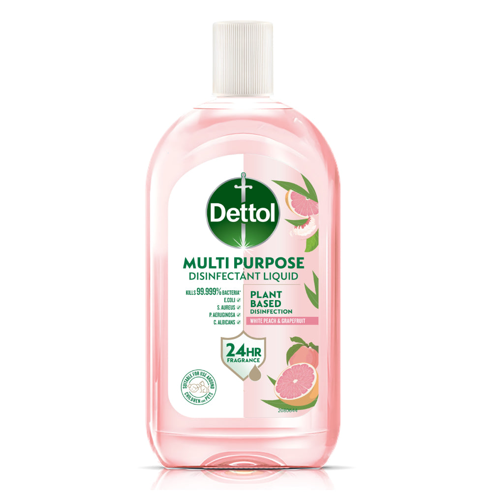 Dettol Multi Purpose Disinfectant Liquid White Peach & Grapefruit 1L
