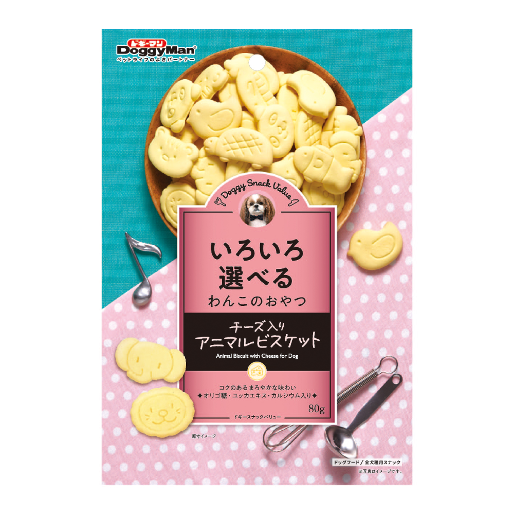 DoggyMan Animal Biscuit With Cheese 80g