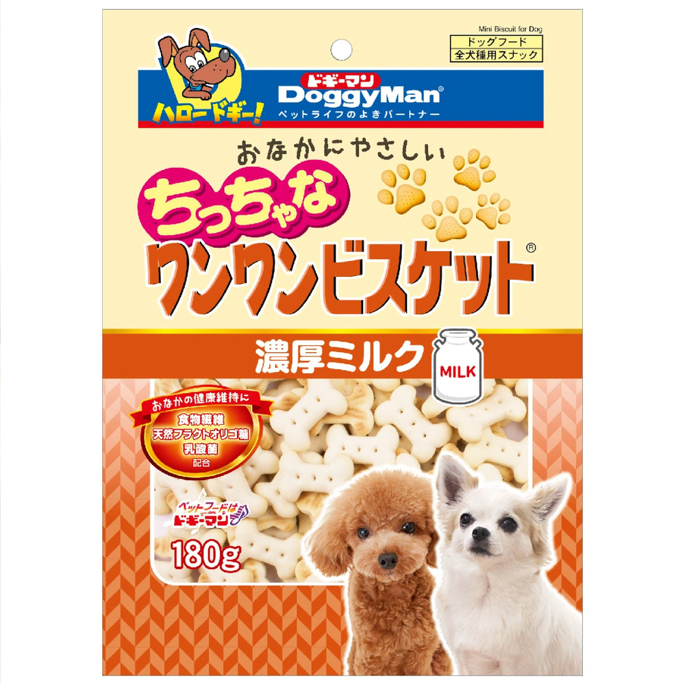 DoggyMan Bowwow Biscuit with Rich Milk 180g dog biscuits