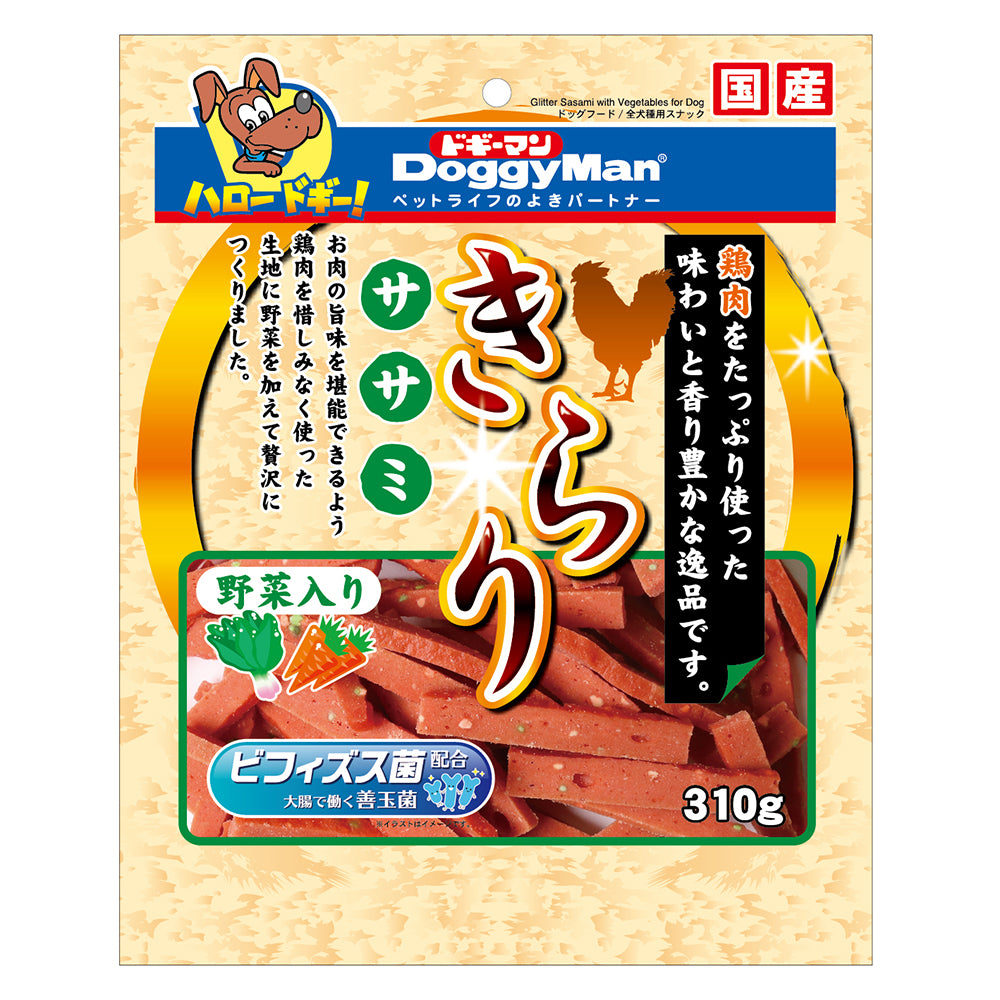 DoggyMan Glitter Sasami with Vegetable 310g