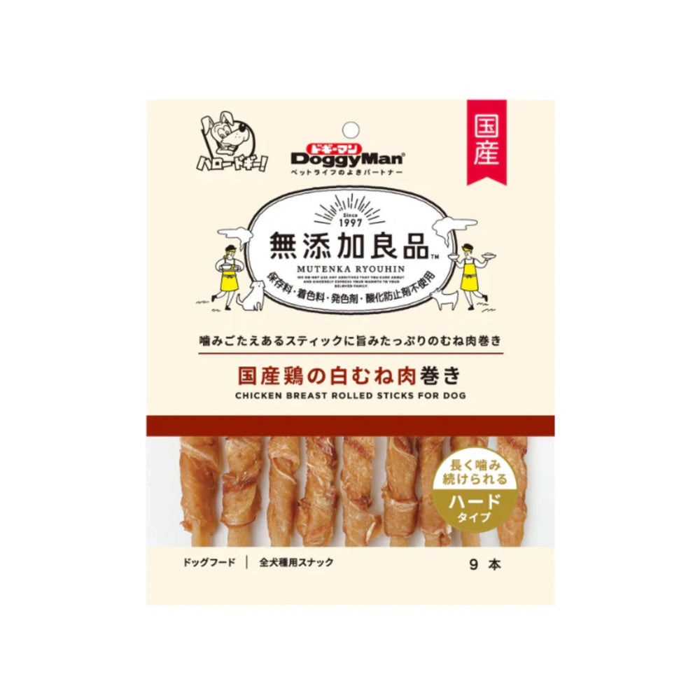 DoggyMan Non Add Chicken Breast Rolled Sticks 9pcs