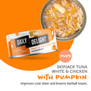 *DONATION TO WILDFLOWER STUDIO* Daily Delight Cat Pure Tuna 80g x 24cans (Assorted)