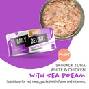 *DONATION TO WILDFLOWER STUDIO* Daily Delight Cat Pure Tuna 80g x 24cans (Assorted)