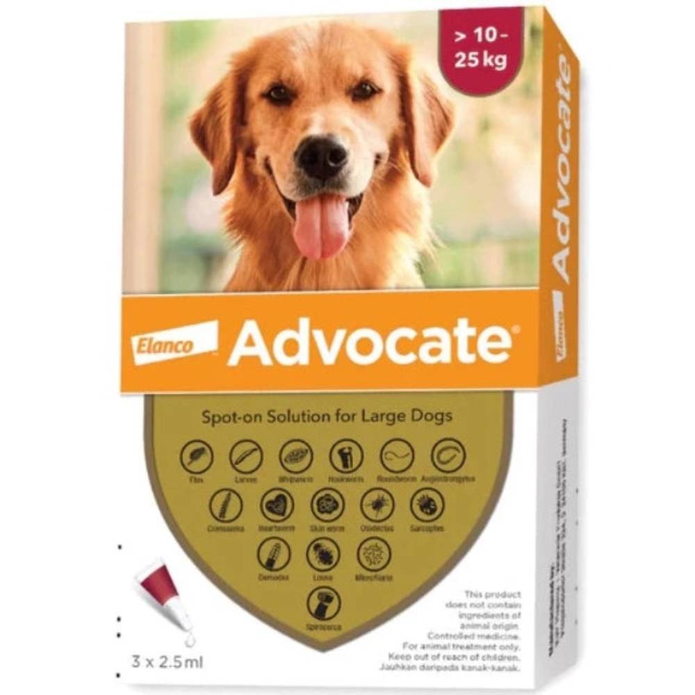 Elanco (Bayer) Advocate for Dogs 10-25kg 3pcs