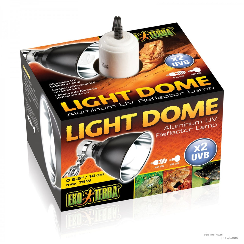 Exo Terra Light Dome Aluminum UV Reflector Lamp 14cm / 5.5"