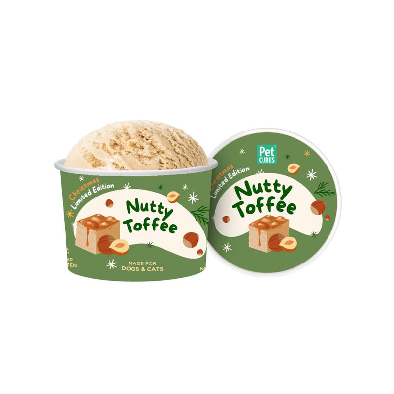 *FROZEN* PetCubes Dogs & Cats Icecream Nutty Toffee Christmas Edition 3.5oz (NOT FOR DELIVERY)