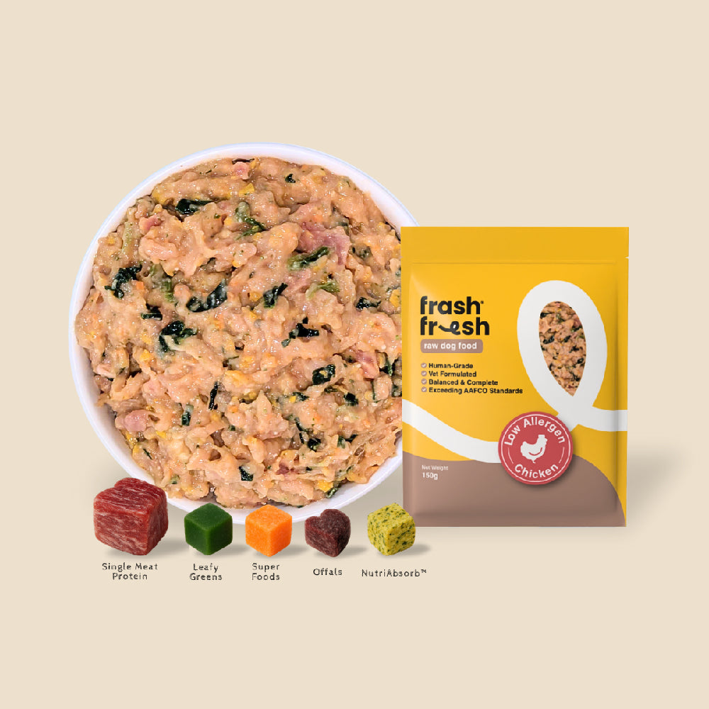 *FROZEN* Frashfresh Raw Dog Food Low-Allergen Chicken 150g