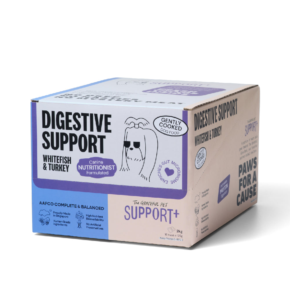 *FROZEN* The Grateful Pet Dog Gently Cooked Digestive Support 2kg (125g x 16)