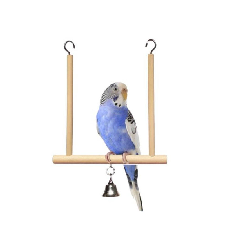 Familiar Solid Wood Hanging Bird Stand - Single Tier L12.5cm x H18cm