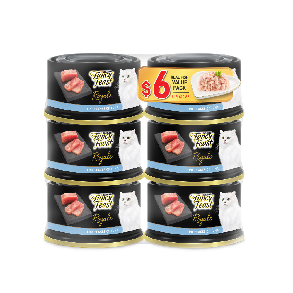 Fancy Feast Royale Value Pack Fine Flake Tuna 85g x 6