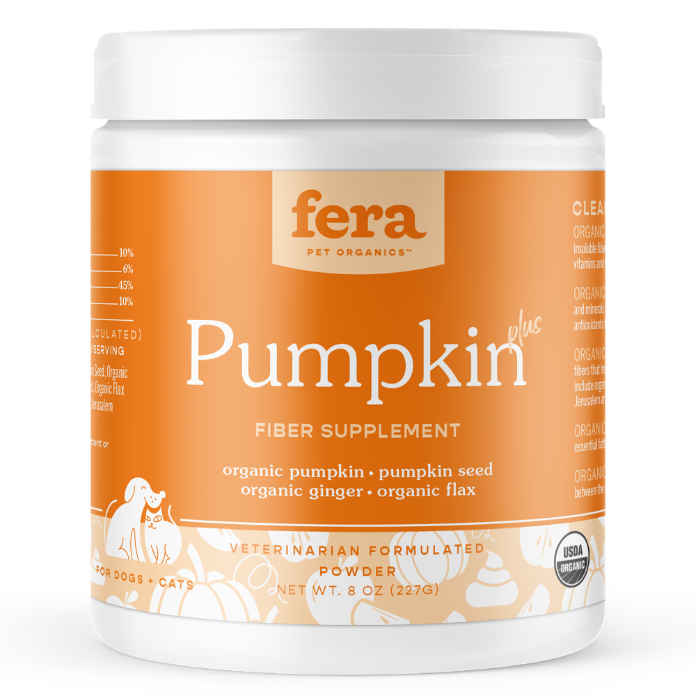 Fera Pets Dogs & Cats Pumpkin Plus Fiber Supplement 8oz