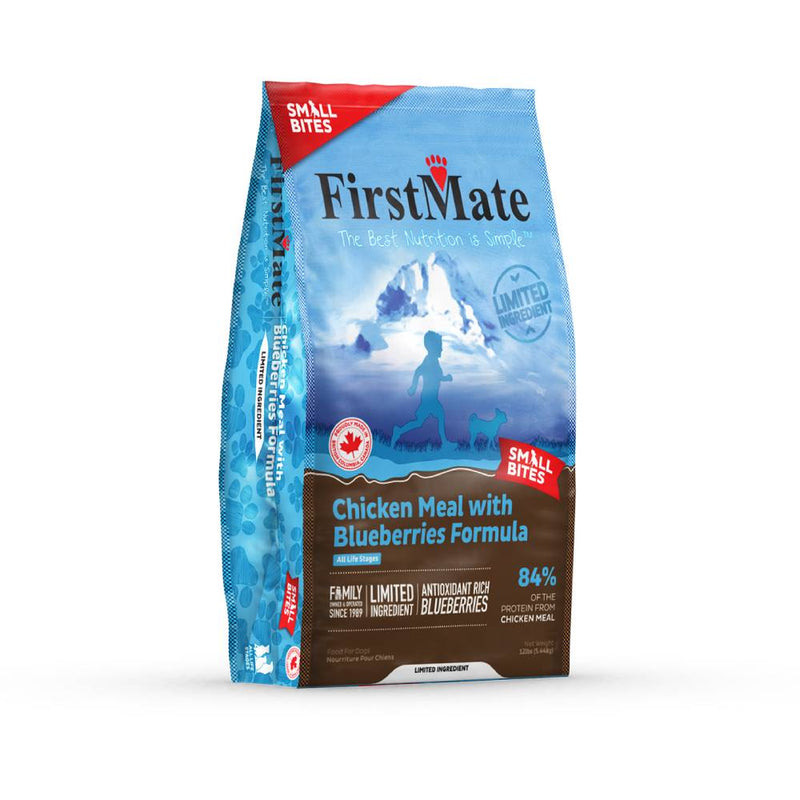 FirstMate Dog Grain Free Chicken Meal With Blueberries Small Bites Formula 5.44kg