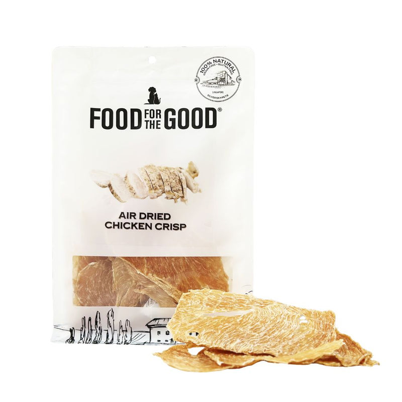 Food For The Good Dog & Cat Treats Air Dried Chicken Crisp 170g