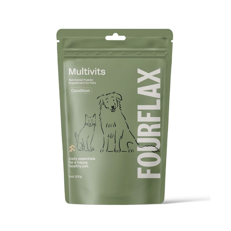 Fourflax Cats & Dogs Multivits Powder Supplement 200g