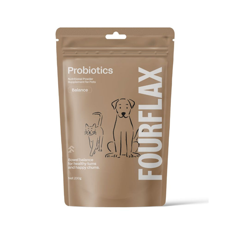 Fourflax Cats & Dogs Probiotics Powder Supplement 200g