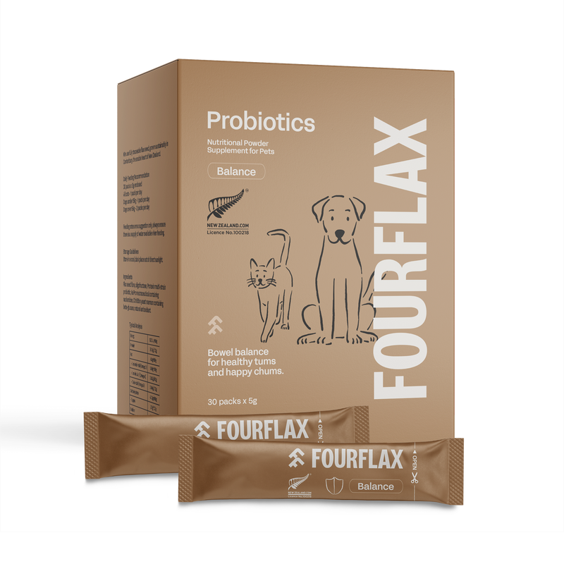 Fourflax Cats & Dogs Probiotics Powder Supplement 30packets x 5g