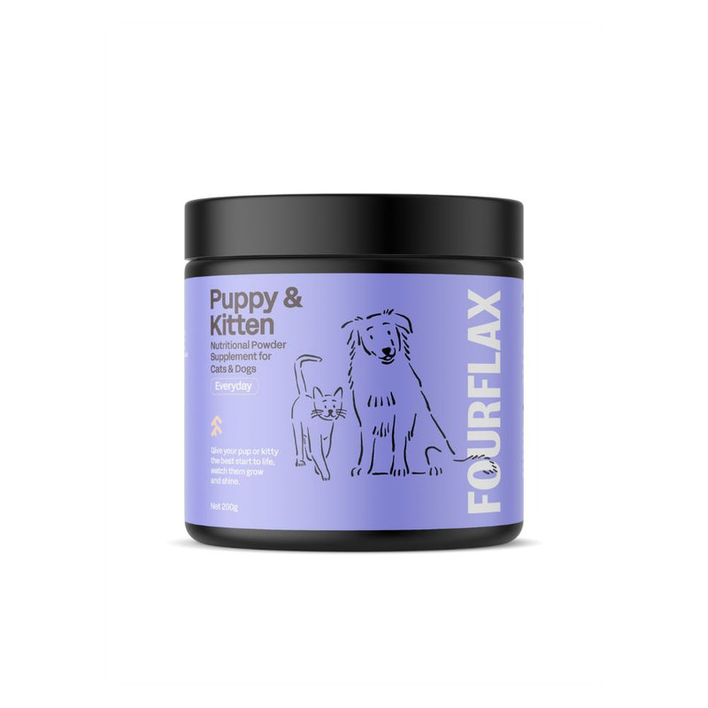 Fourflax Puppy & Kitten Powder Supplement 200g