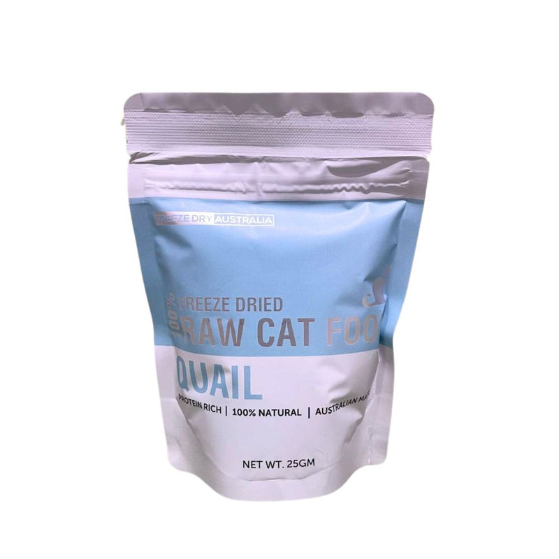 Freeze Dry Australia Cat Raw 100% Quail 25g