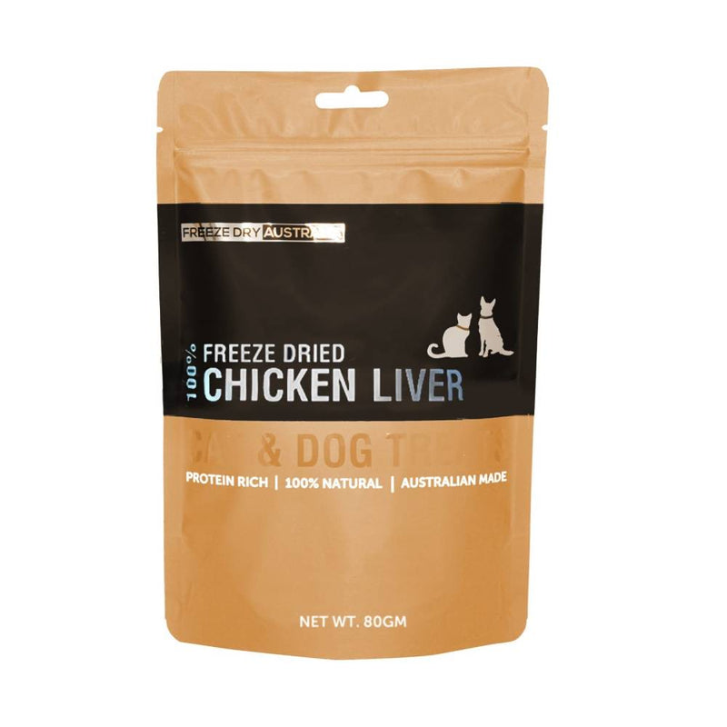 Freeze Dry Australia Cat & Dog 100% Chicken Liver 80g