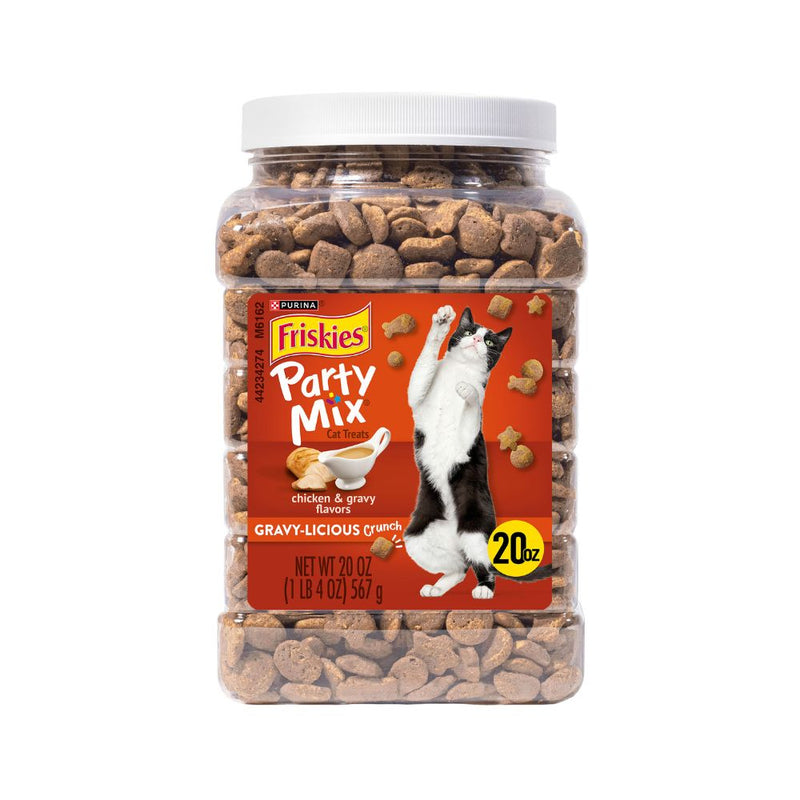 Friskies Partymix Crunch Gravy-licious Chicken & Gravy 567g