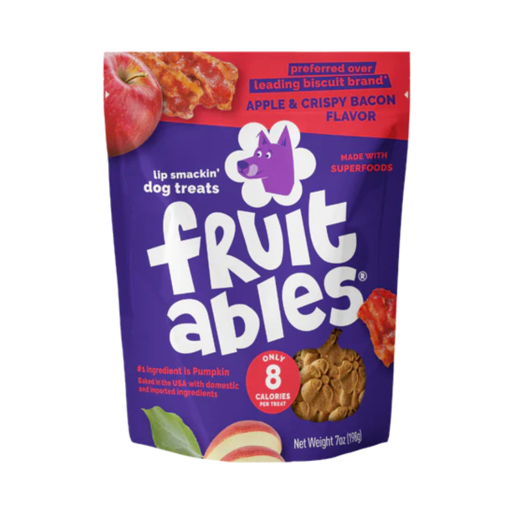 Fruitables Dog Treat Crispy Bacon & Apple 7oz